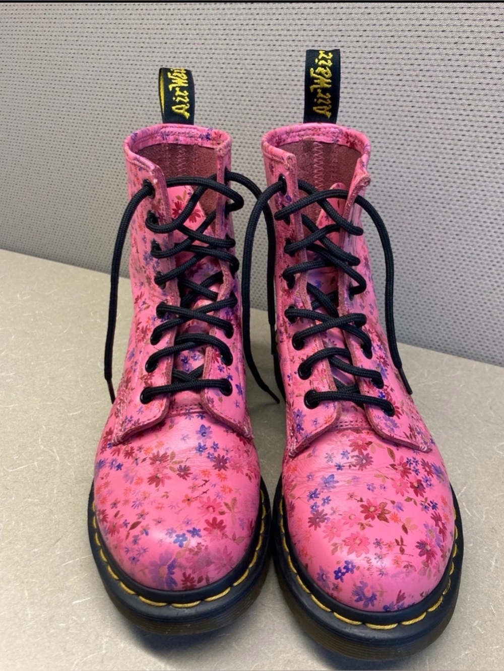 Dr. Martens 1460 Floral Pink Leather 8 Eye Boots Women’s US 5 UK 3 EU 36 AirWair